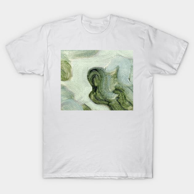 Mint Green Abstract Art T-Shirt by Go Abstract Art